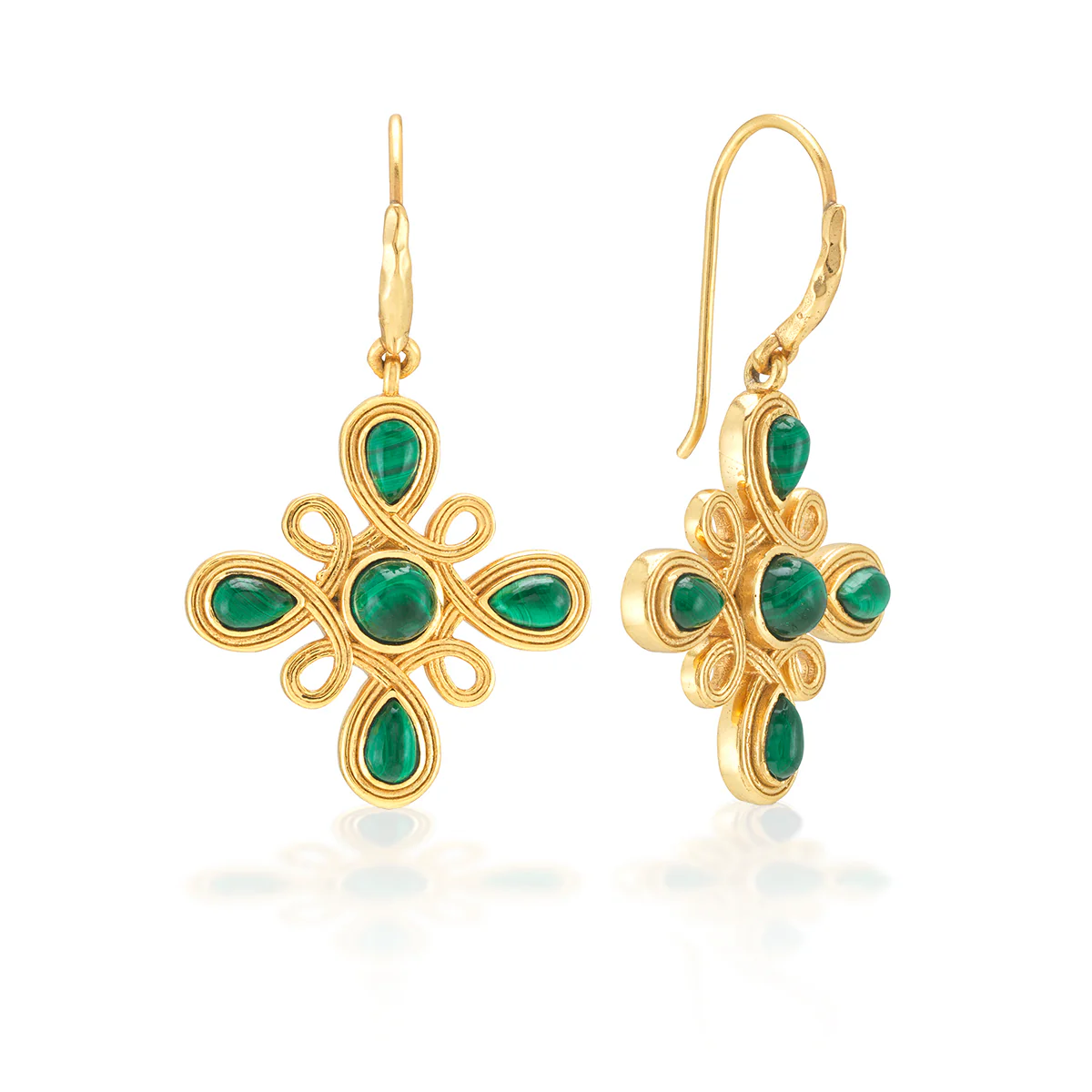 Monique Gem Dangle Earrings - Image 2