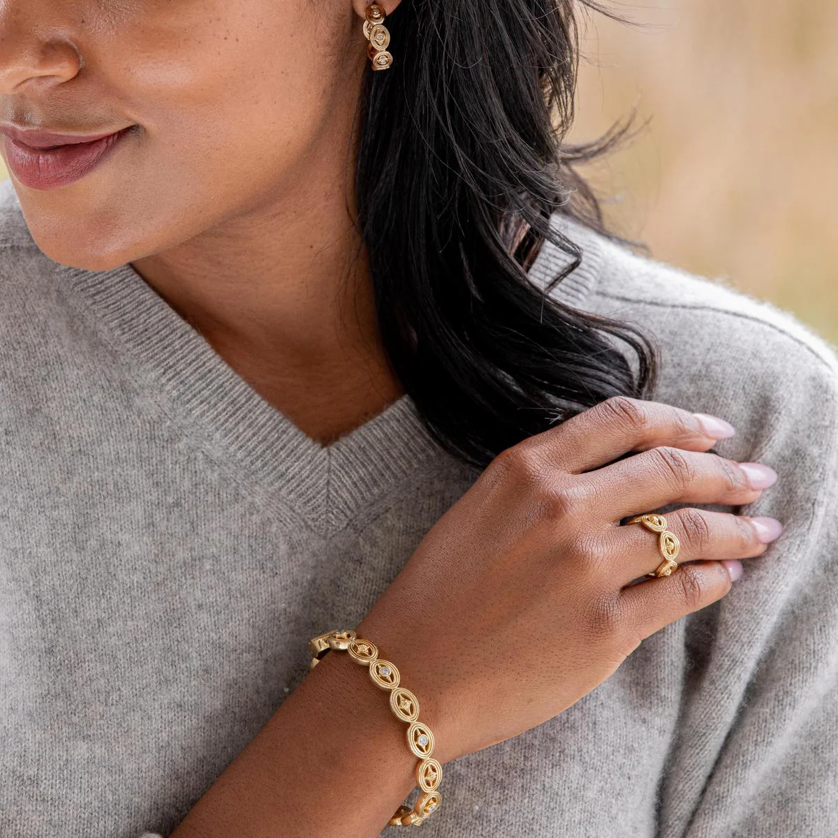 Monique Ring - Gold - Size 9 - Image 2