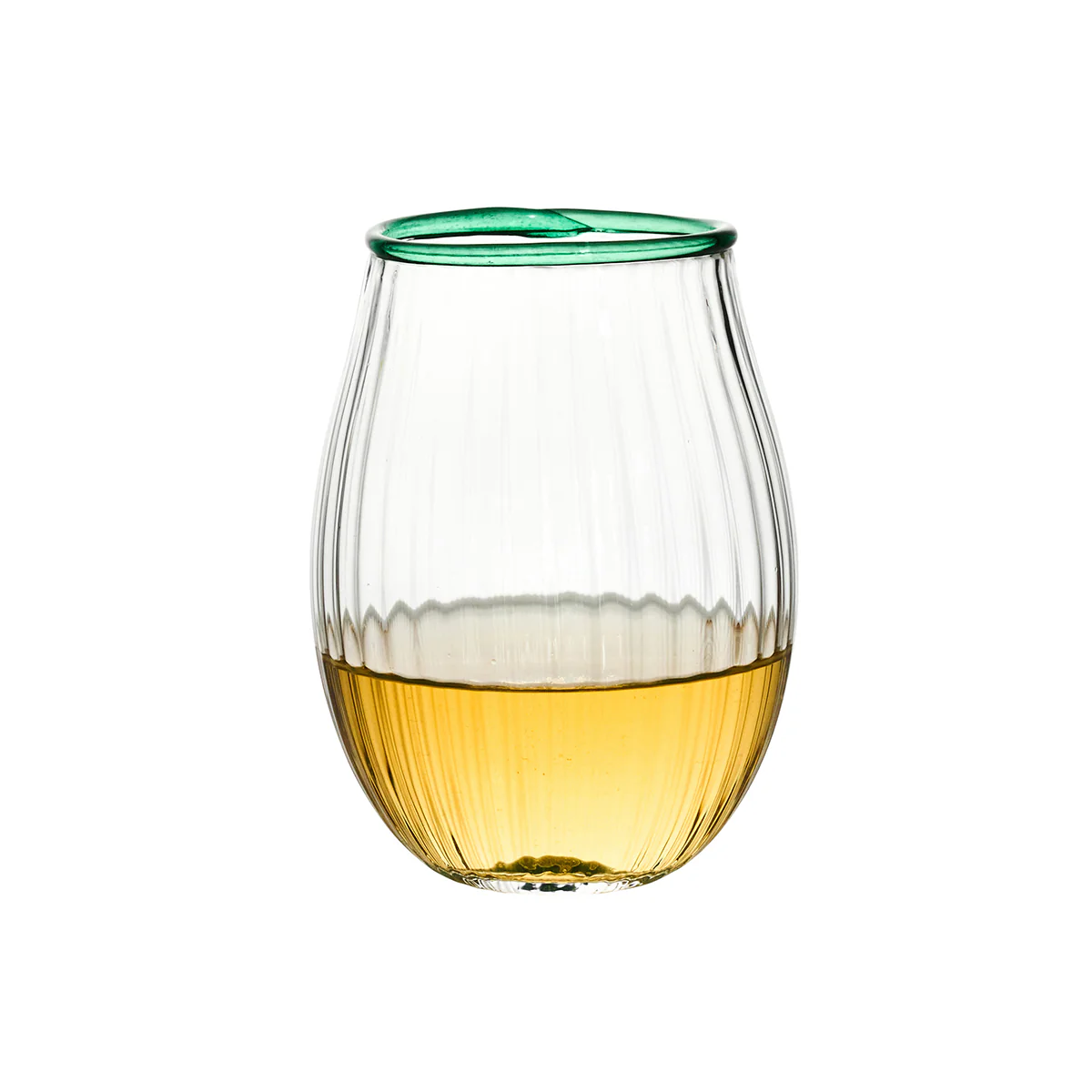 Nell Stemless Wine Glass - Watercress - Image 2