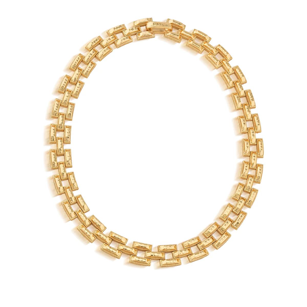 Pathway Petite Link Necklace, 17" - Gold - Image 3