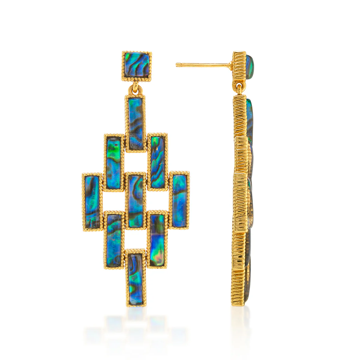 Pathway Post Drop Earrings - Abalone - Image 3