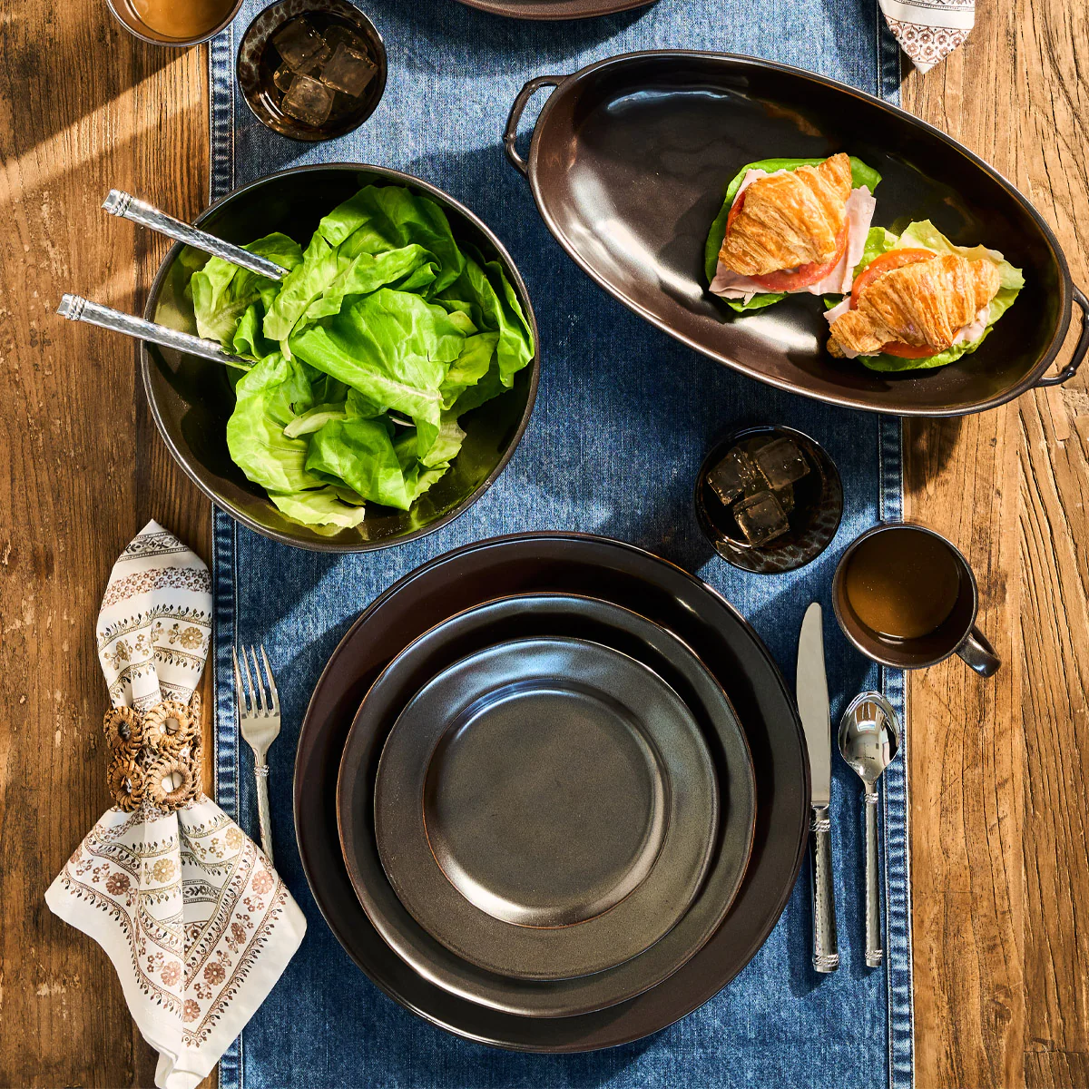 Pewter Stoneware 15.5" Baker - Image 6