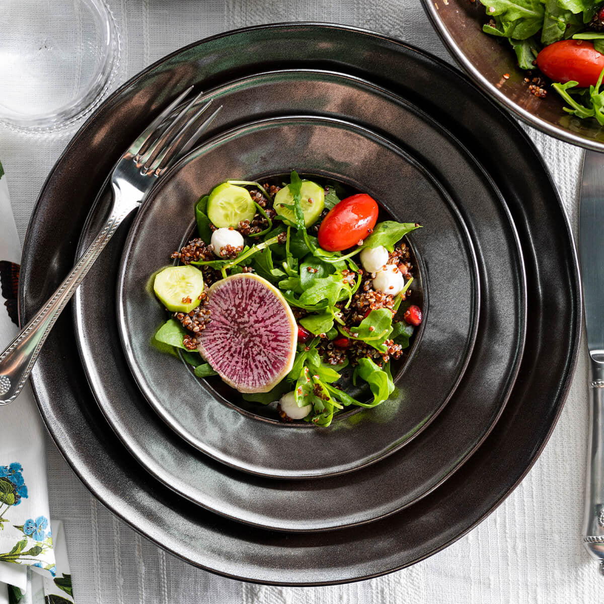 Pewter Stoneware Dinner Plate - Image 5