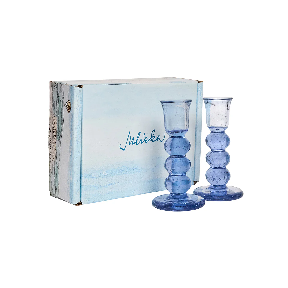 Provence 5" Candlestick Set/2 - Chambray - Image 2