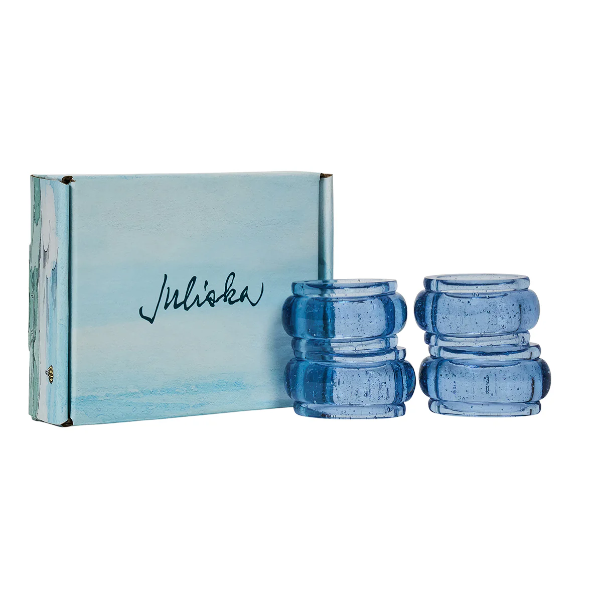Provence Napkin Ring Set/4 - Chambray - Image 2