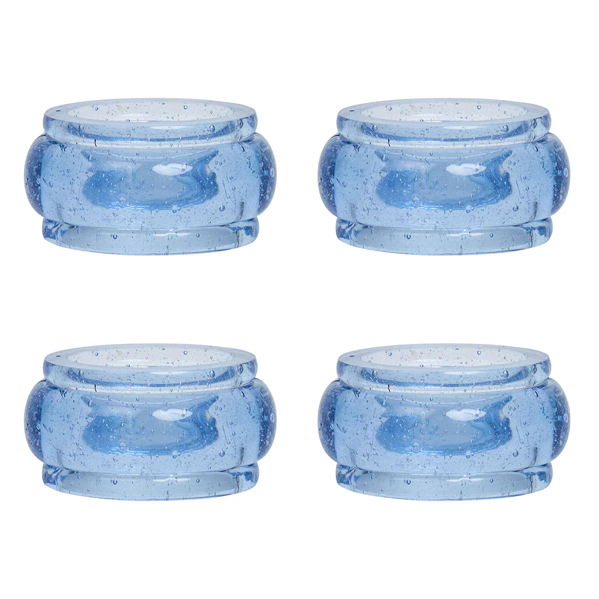 Provence Napkin Ring Set/4 - Chambray
