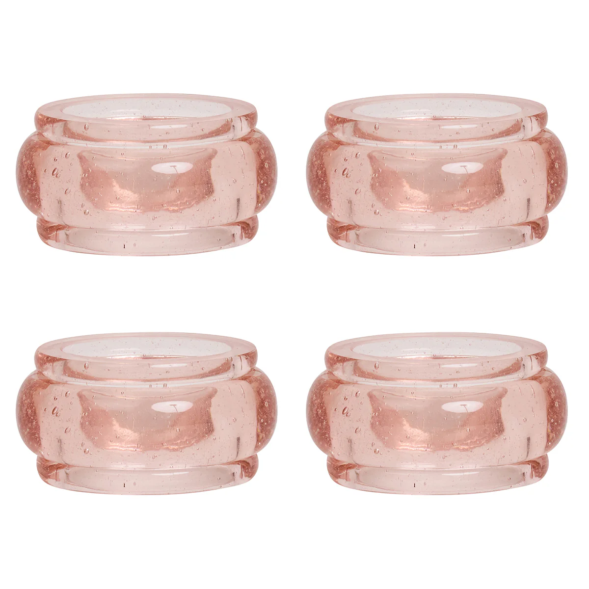 Provence Napkin Ring Set/4 - Blush