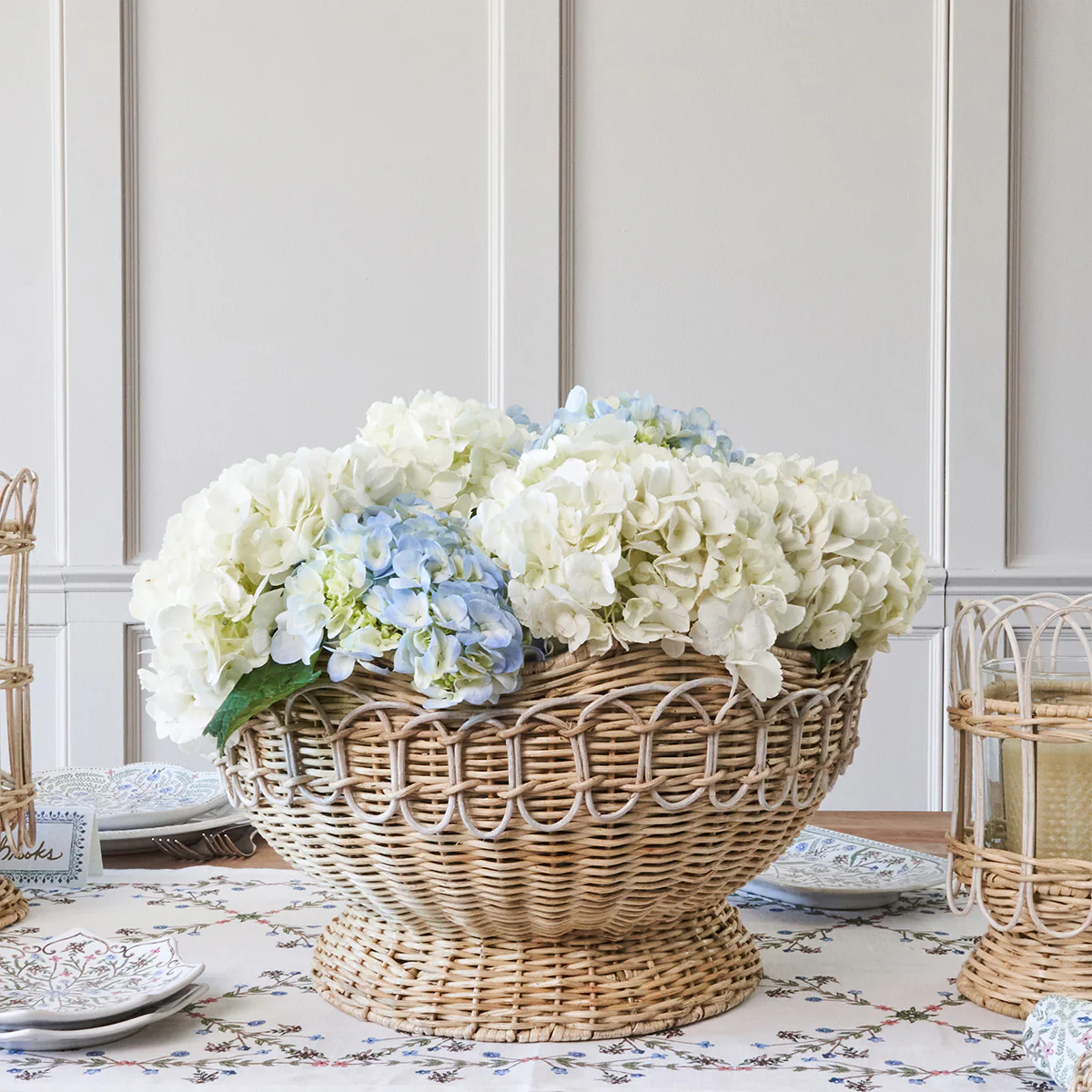 Provence Rattan 15" Bowl - Whitewash - Image 5