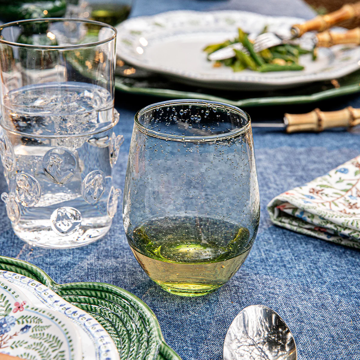 Provence Stemless Wine Glass - Basil - Image 3