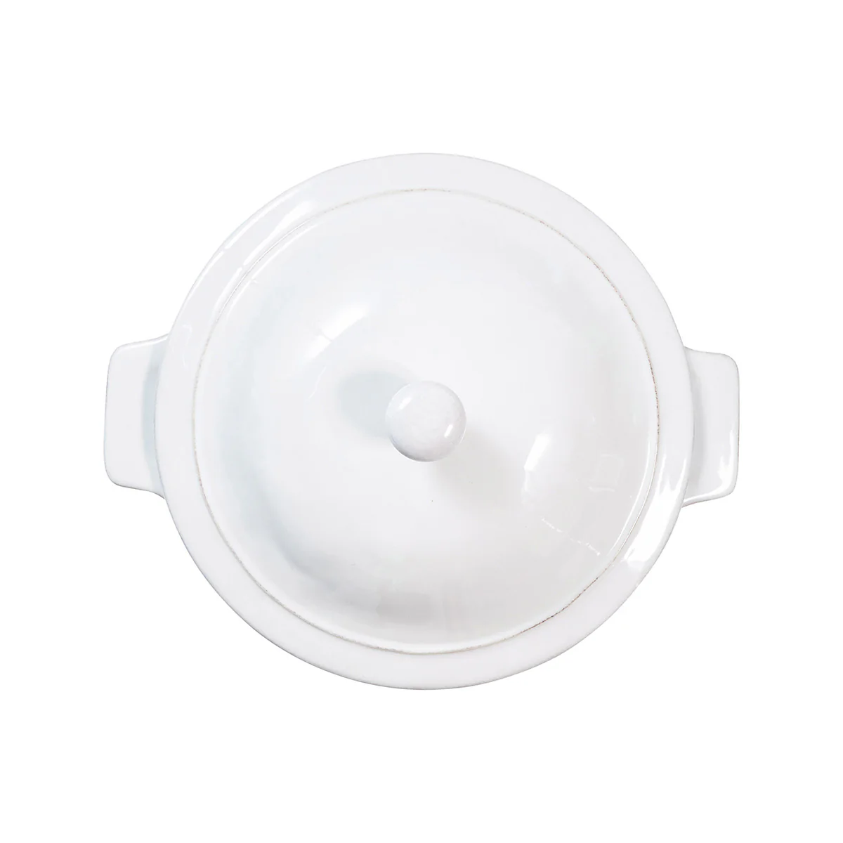 Puro 12" Casserole with Lid - Whitewash - Image 3