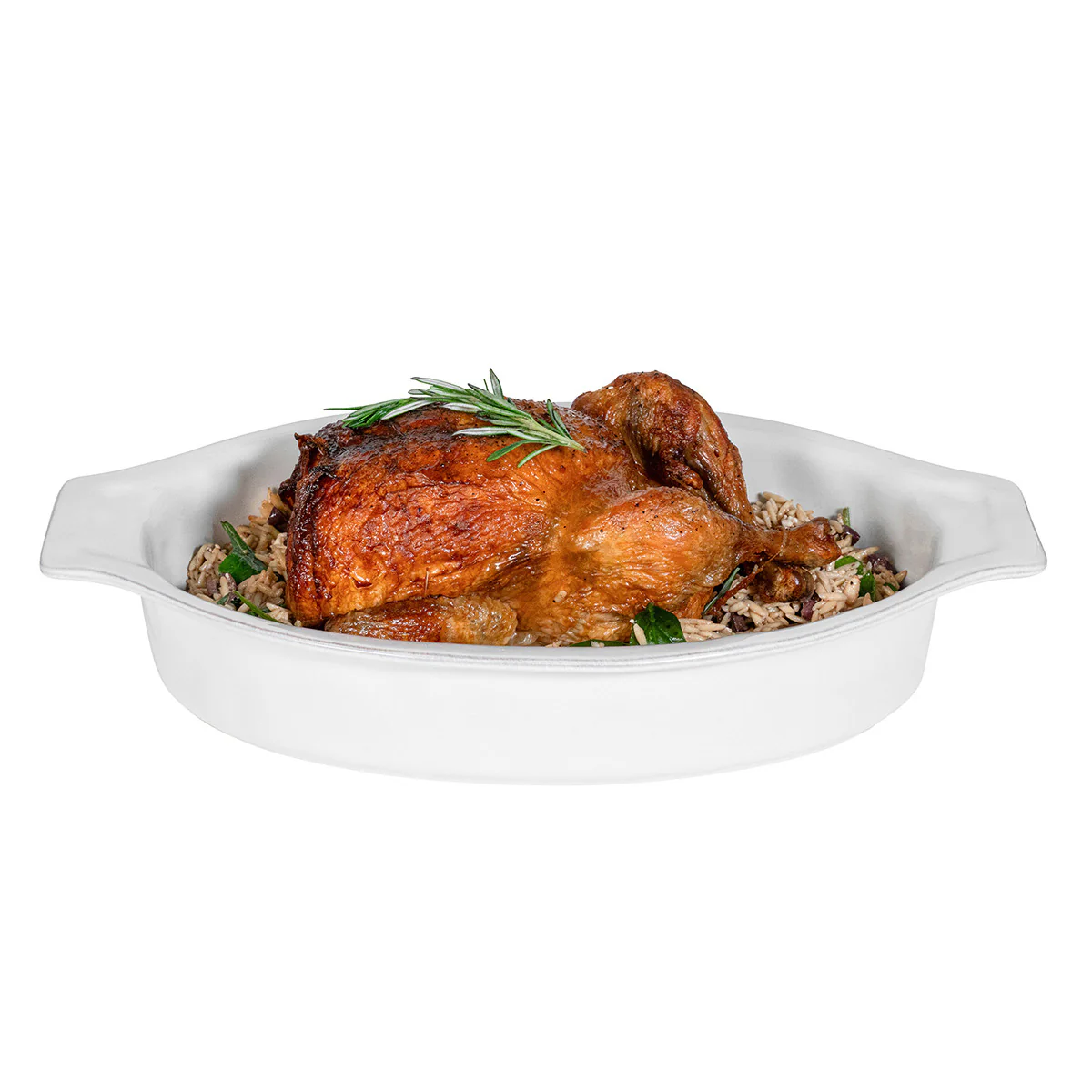 Puro 16" Oval Baker - Whitewash - Image 2