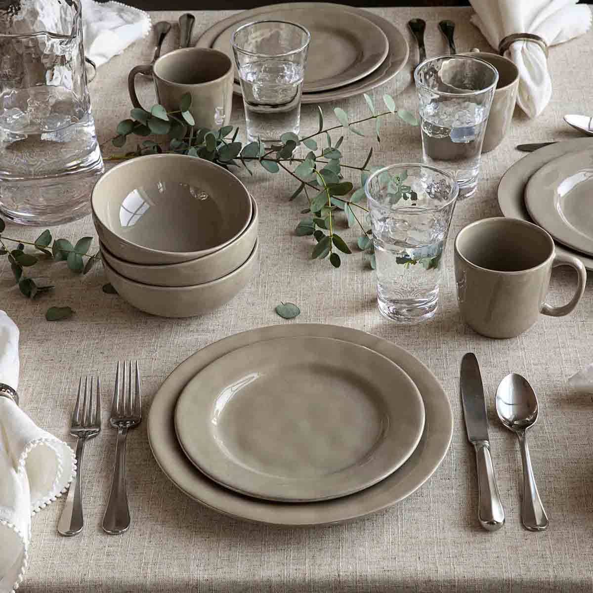 Puro 16pc Place Setting - Taupe - Image 2
