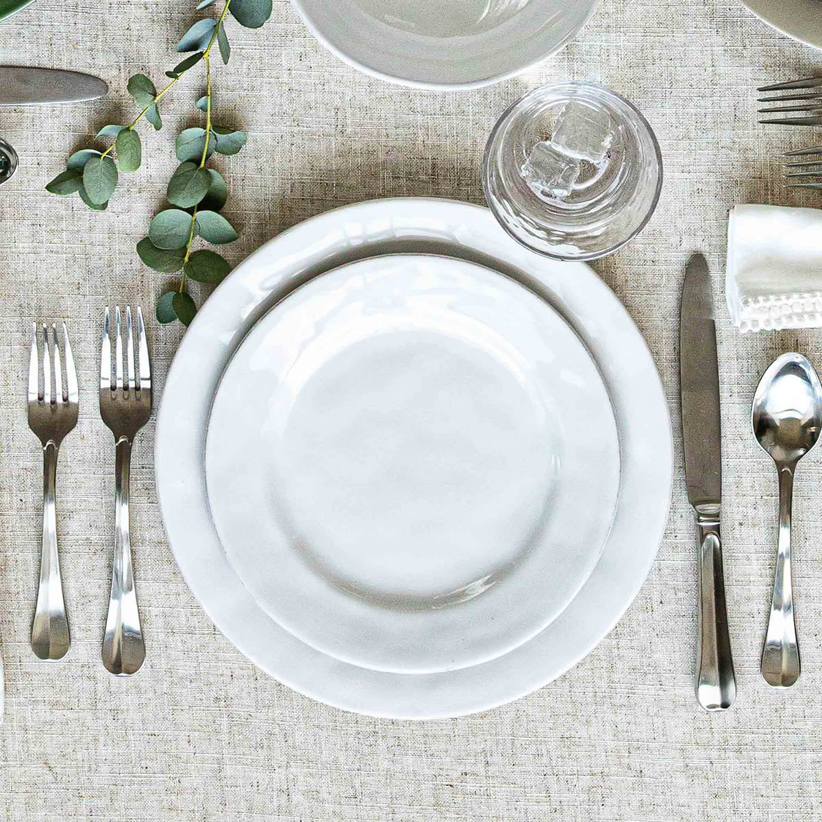 Puro 4pc Place Setting with Mug - Whitewash - Image 2