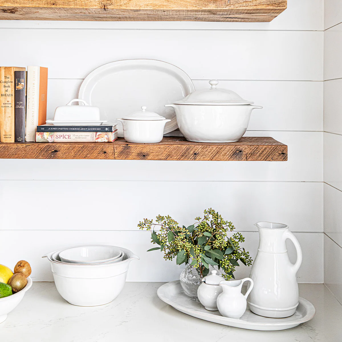 Puro Nesting Serving Bowl Set/3pc - Whitewash - Image 5