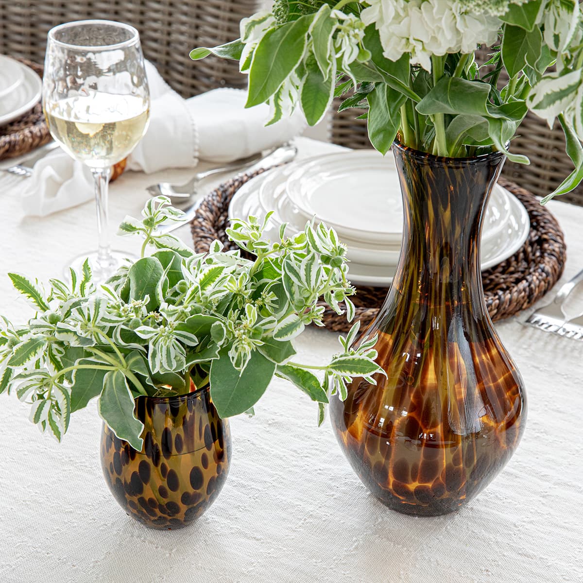 Puro Stemless Wine Glass - Tortoiseshell - Image 5
