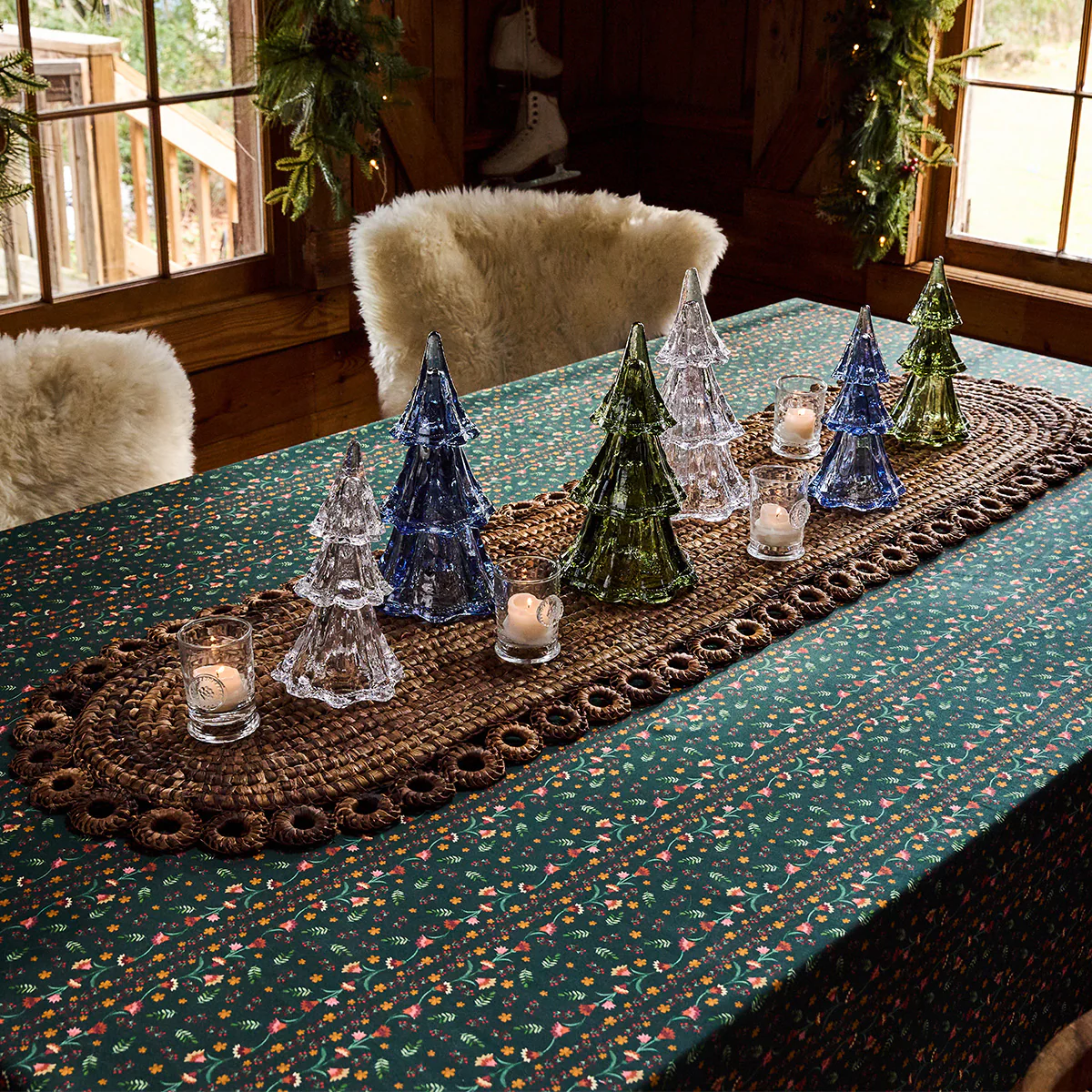 Rustic Ring 16" x 60" Table Runner - Natural - Image 3