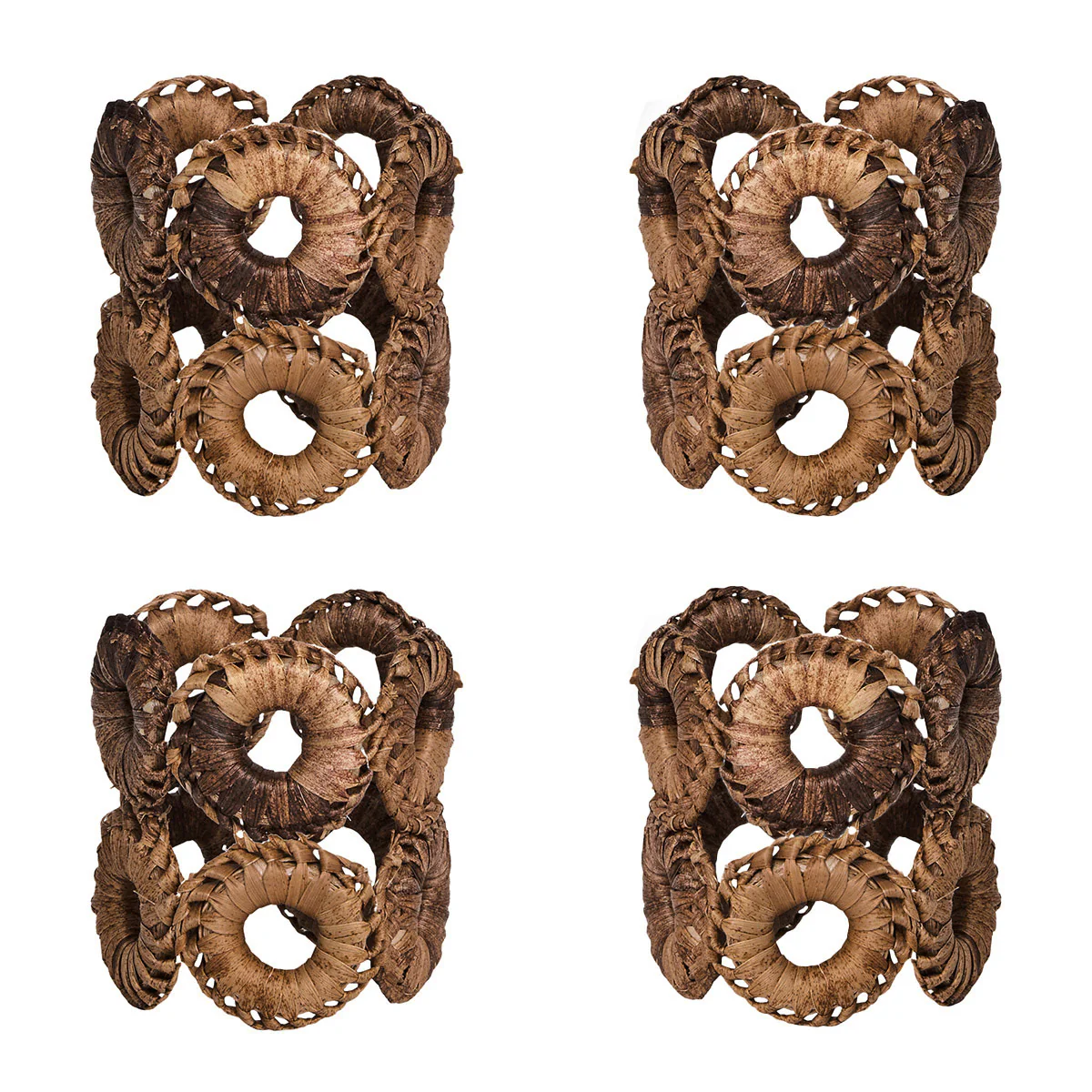 Rustic Ring Napkin Ring Set/4 - Natural