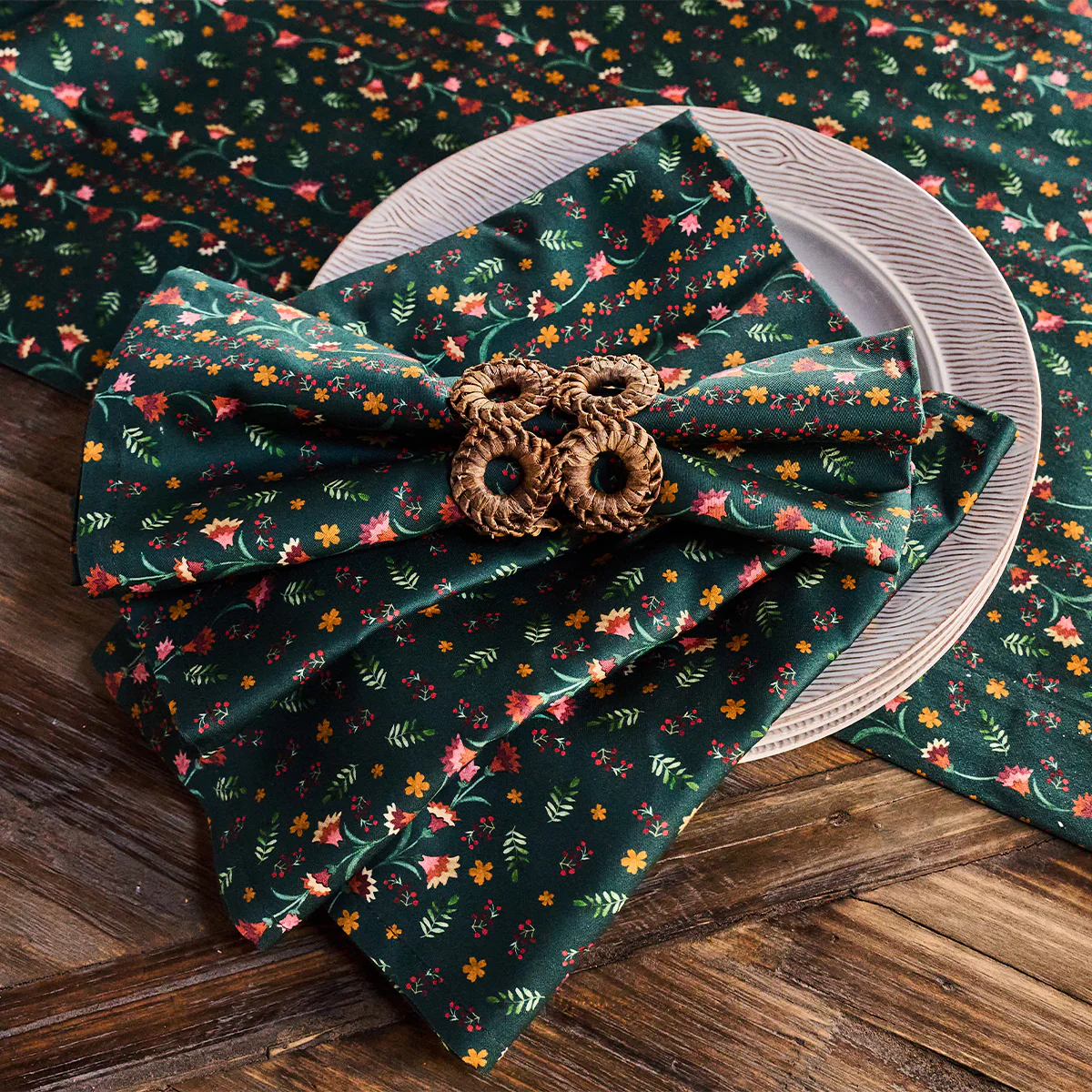 Rustic Ring Napkin Ring Set/4 - Natural - Image 5