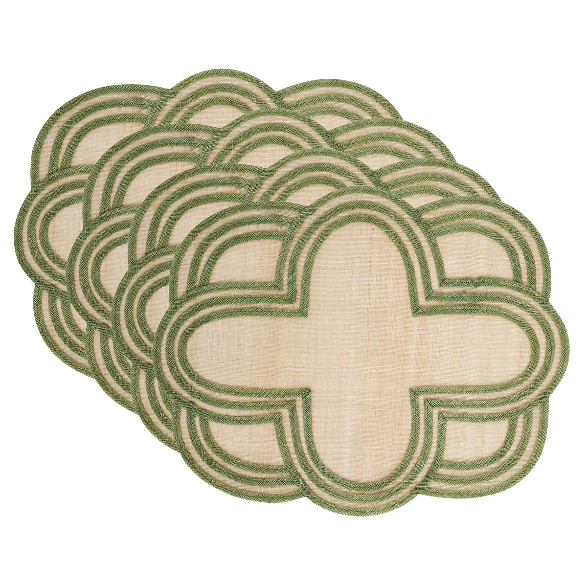 Scallop Stripe Placemat Set/4 - Image 3