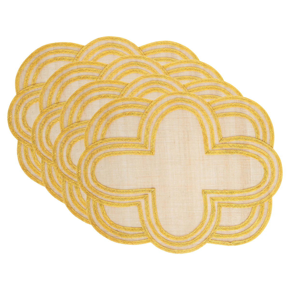 Scallop Stripe Placemat Set/4 - Image 4