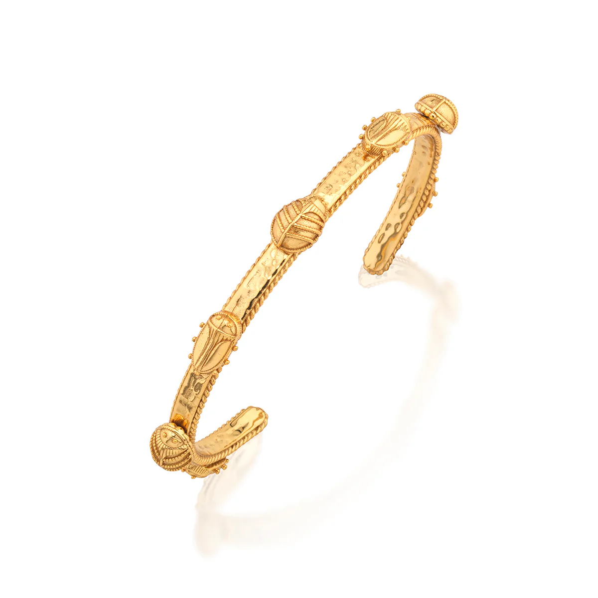 Scarab Petite Cuff - Gold - Image 3