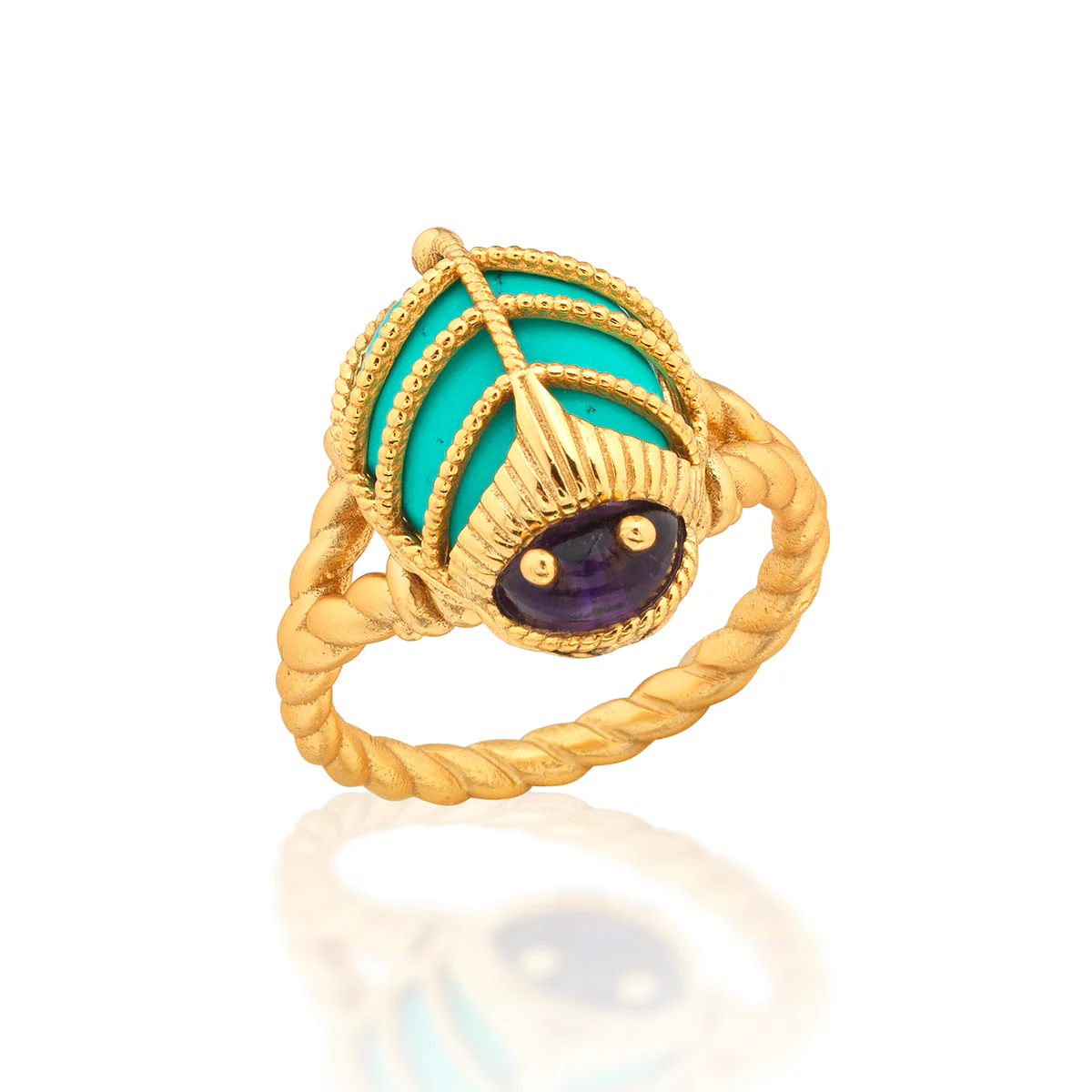 Scarab Petite Ring