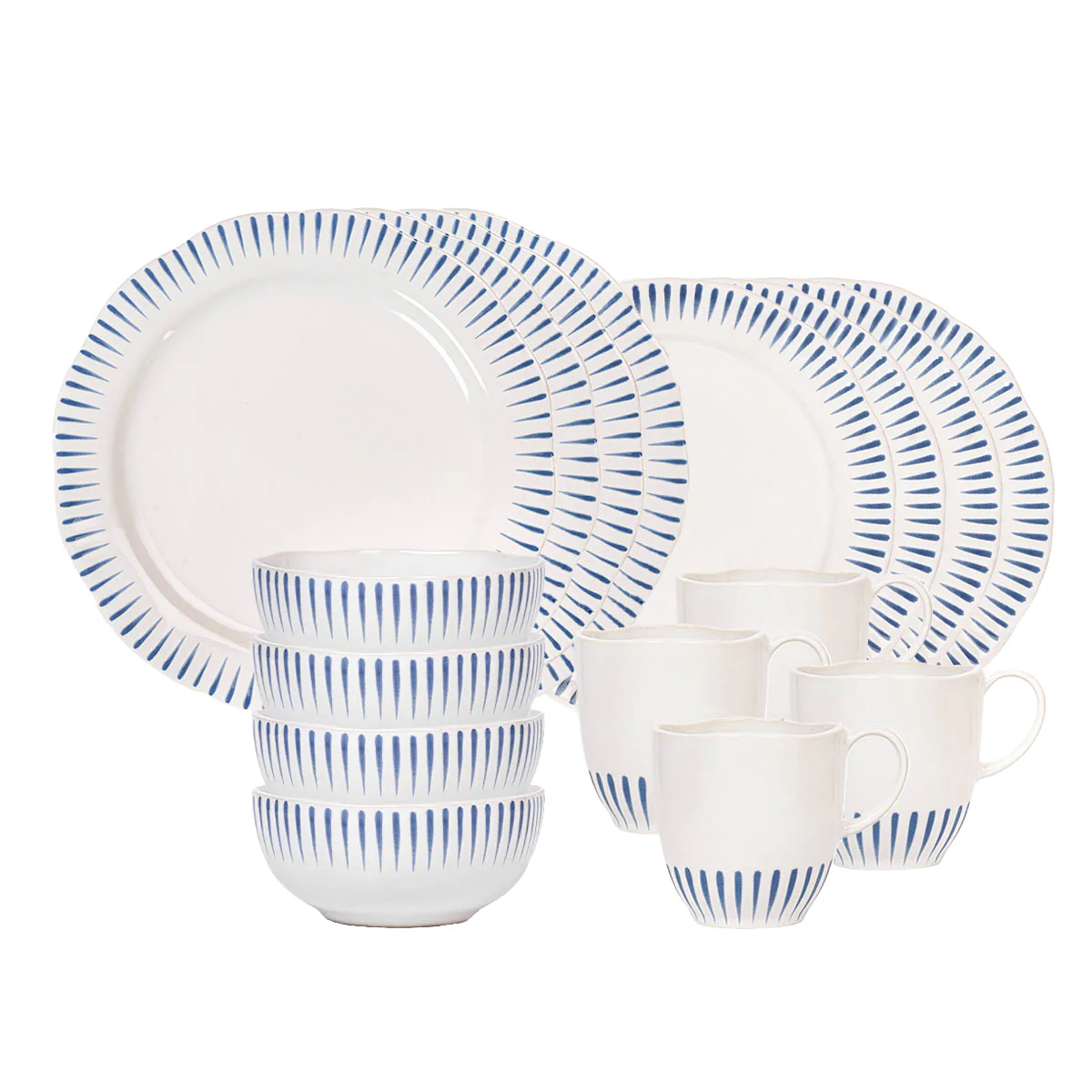 Sitio Stripe 16pc Place Setting - Image 2