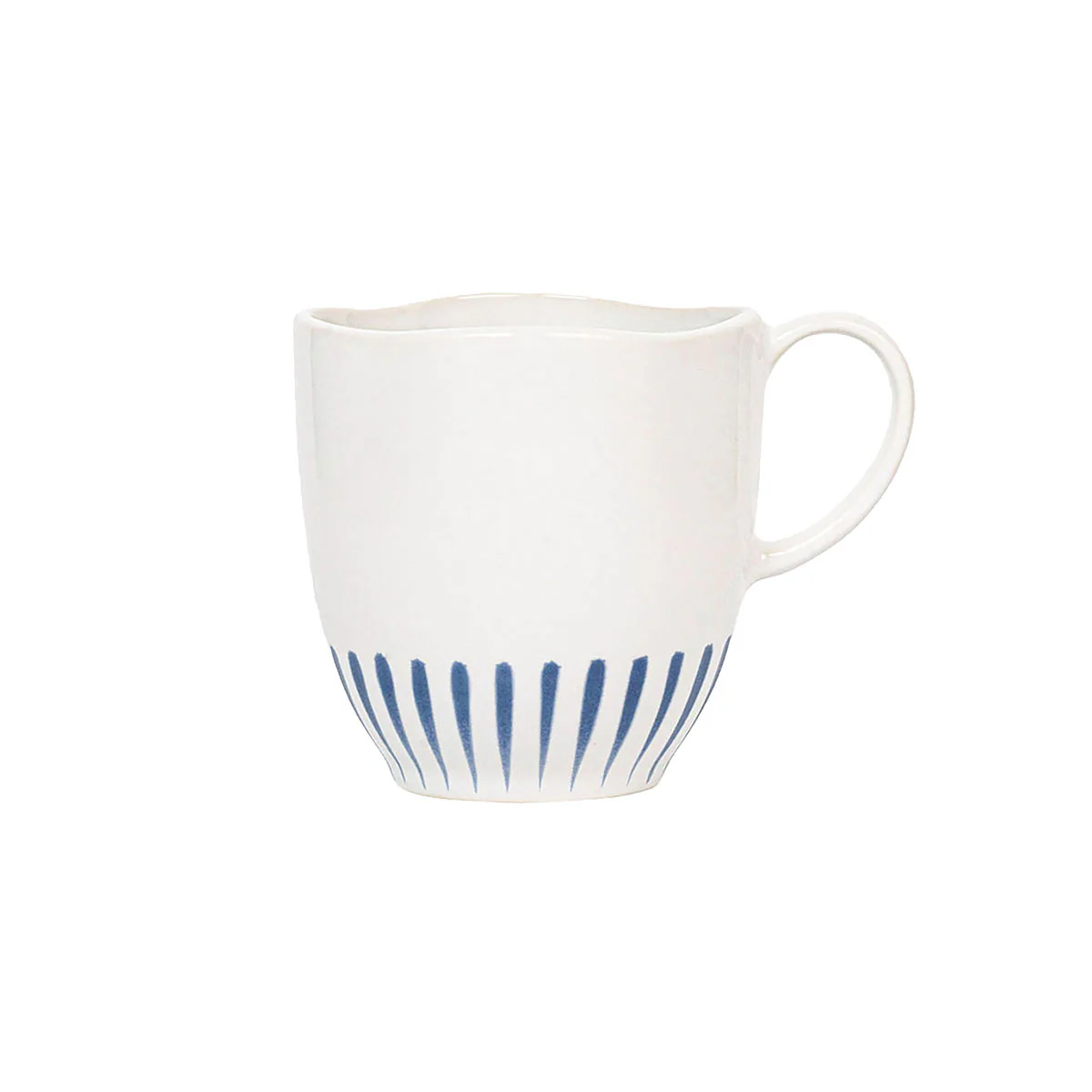 Sitio Stripe 4pc Place Setting with Mug - Delft Blue - Image 10