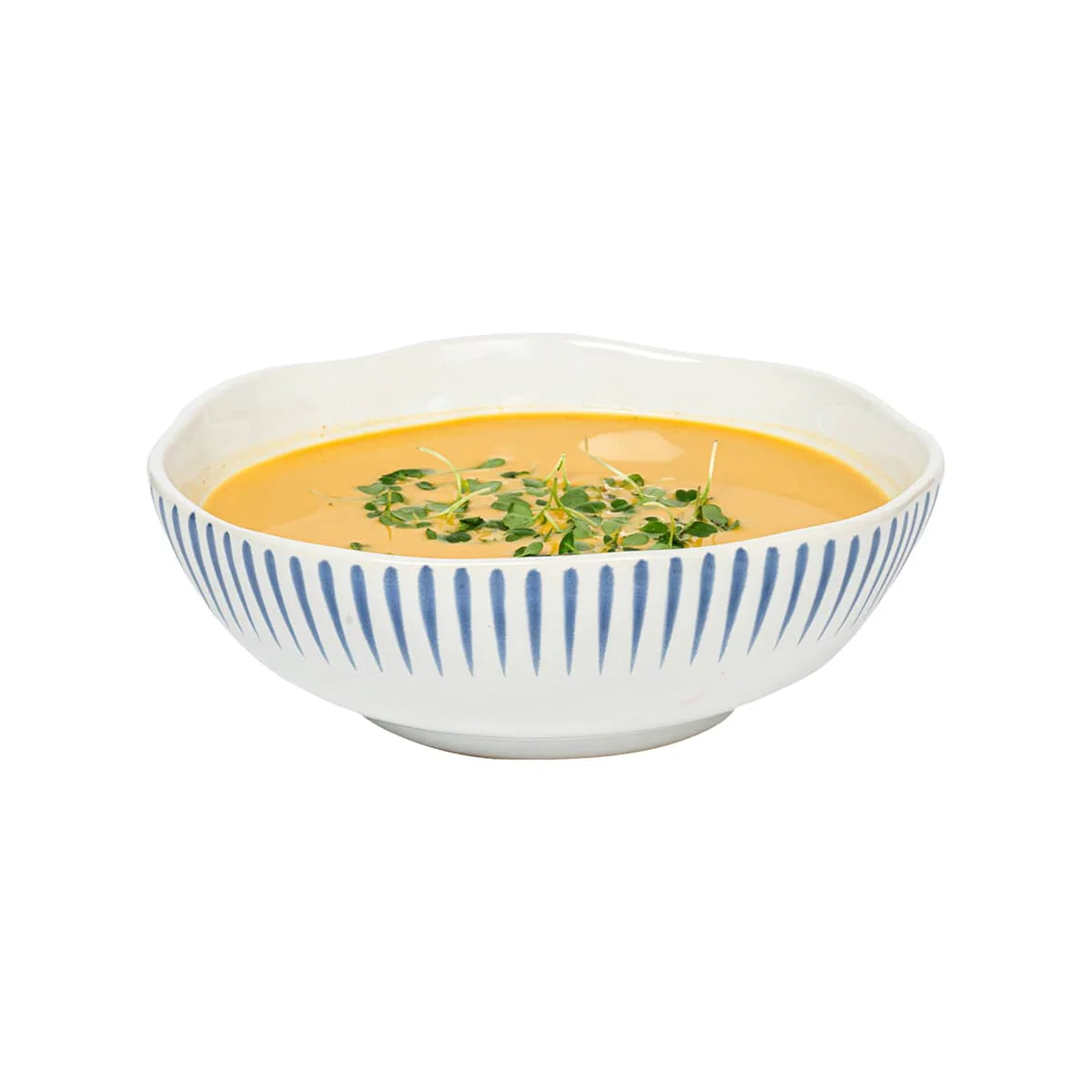 Sitio Stripe Coupe Bowl - Delft Blue - Image 2