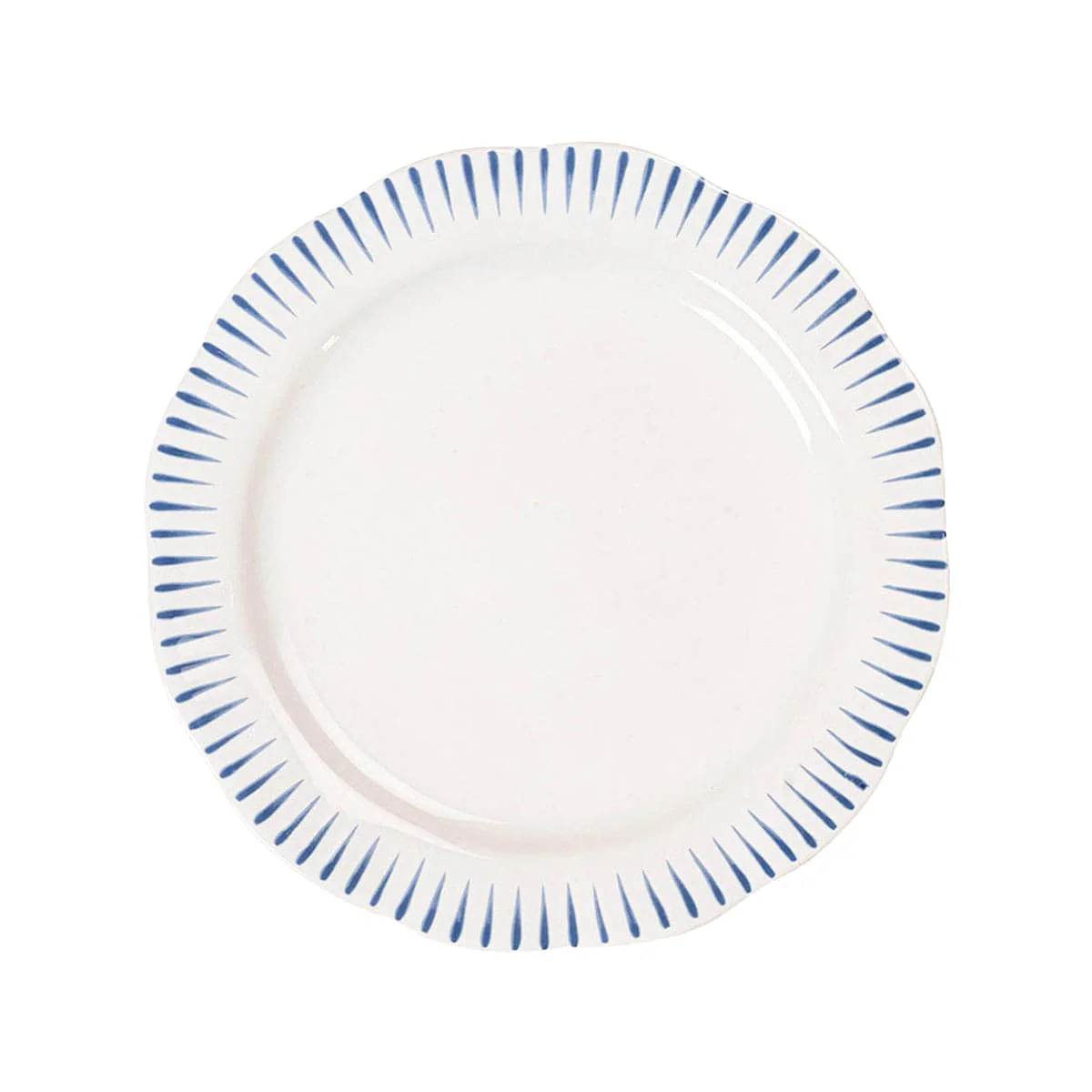Sitio Stripe Dessert/Salad Plate - Delft Blue