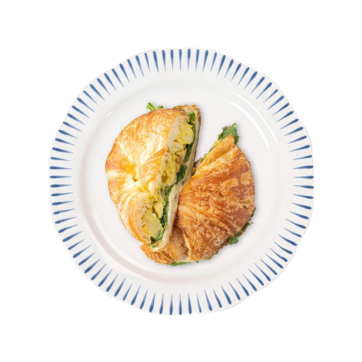 Sitio Stripe Dessert/Salad Plate - Delft Blue - Image 2