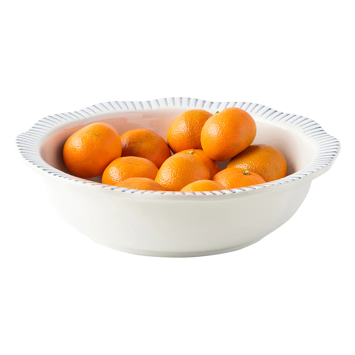 Sitio Stripe 12" Serving Bowl - Indigo - Image 3