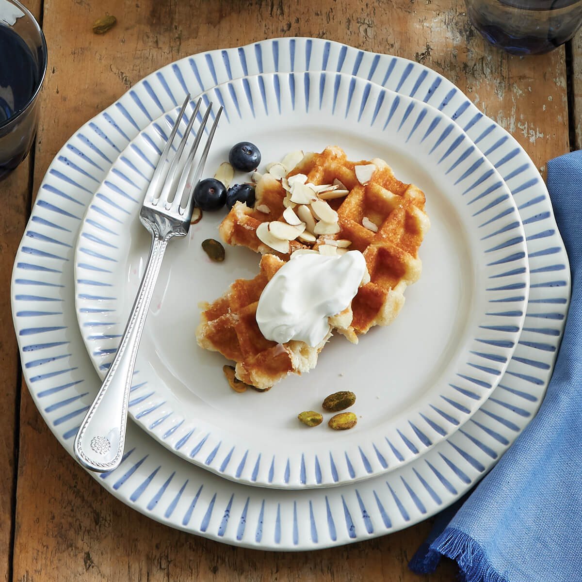Sitio Stripe Dinner Plate - Indigo - Image 3