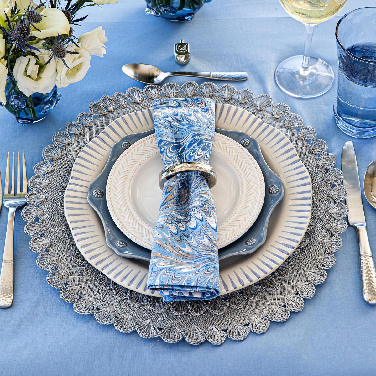 Sitio Stripe Dinner Plate - Indigo - Image 5