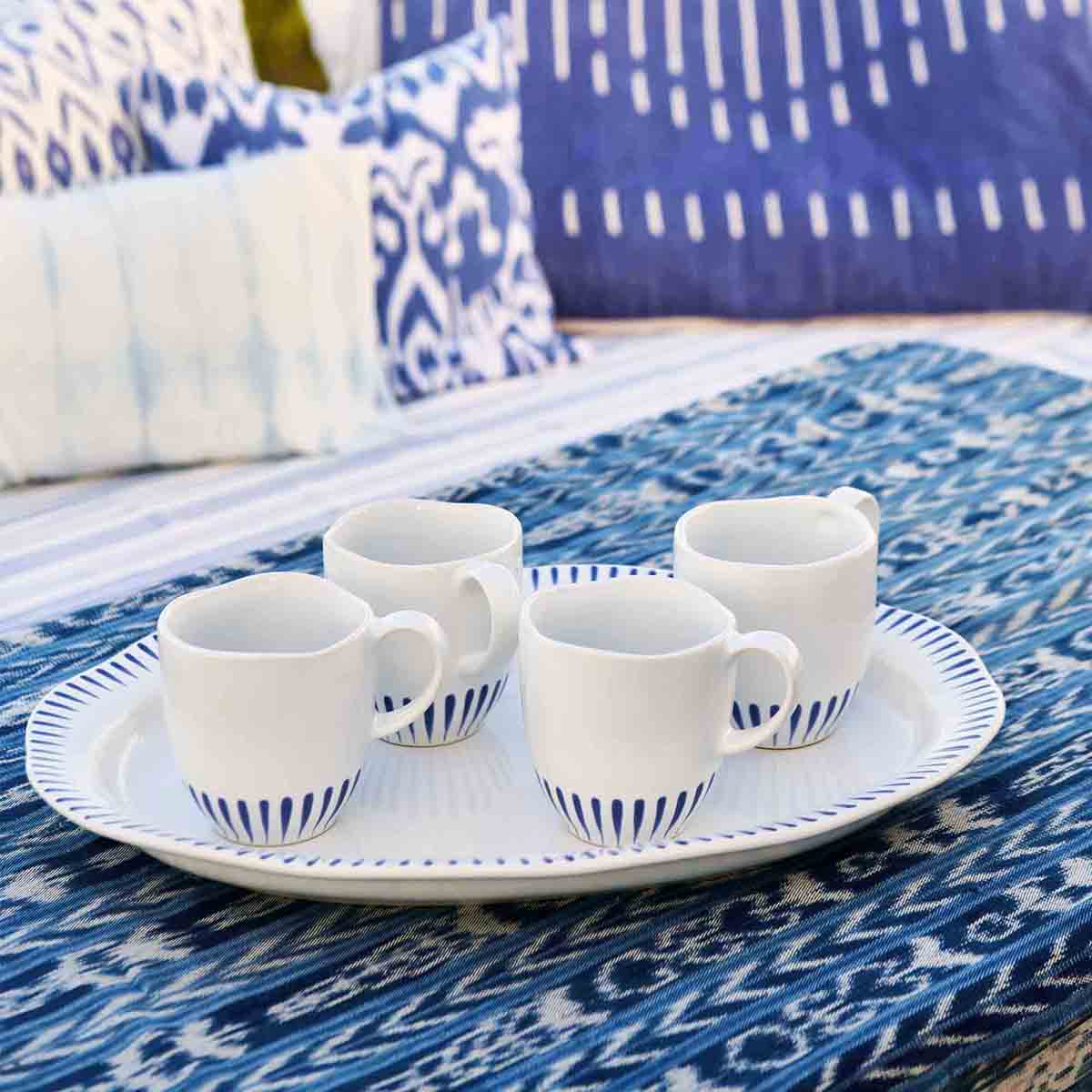 Sitio Stripe Mug - Delft Blue - Image 2