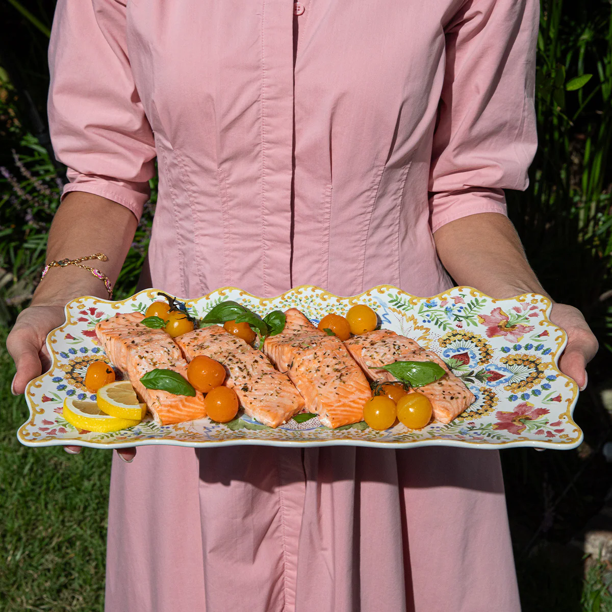 Sofia 16" Rectangular Platter - Multi - Image 5