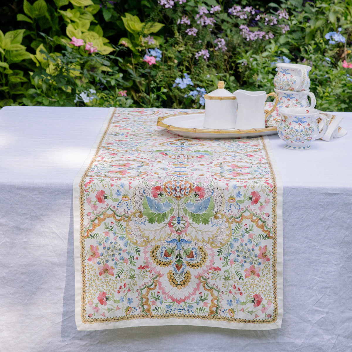 Sofia 18" x 90" Table Runner - Multi - Image 4