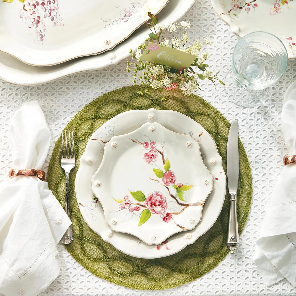 Tuileries Garden Placemat - Pistachio - Image 2