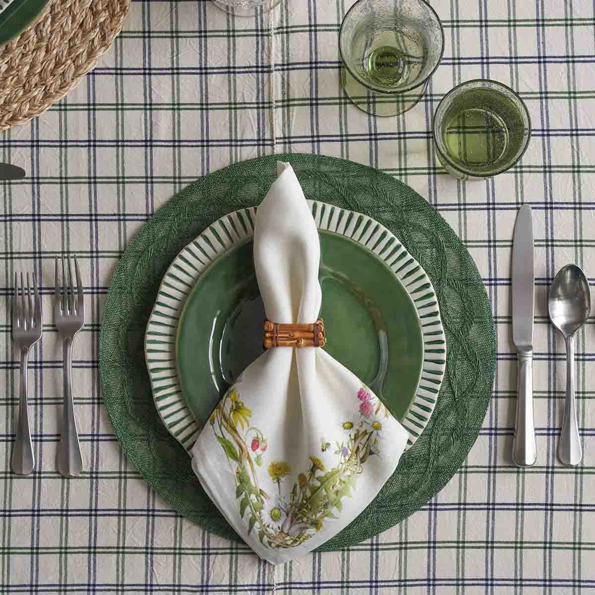 Sitio Stripe Dinner Plate - Basil - Image 5