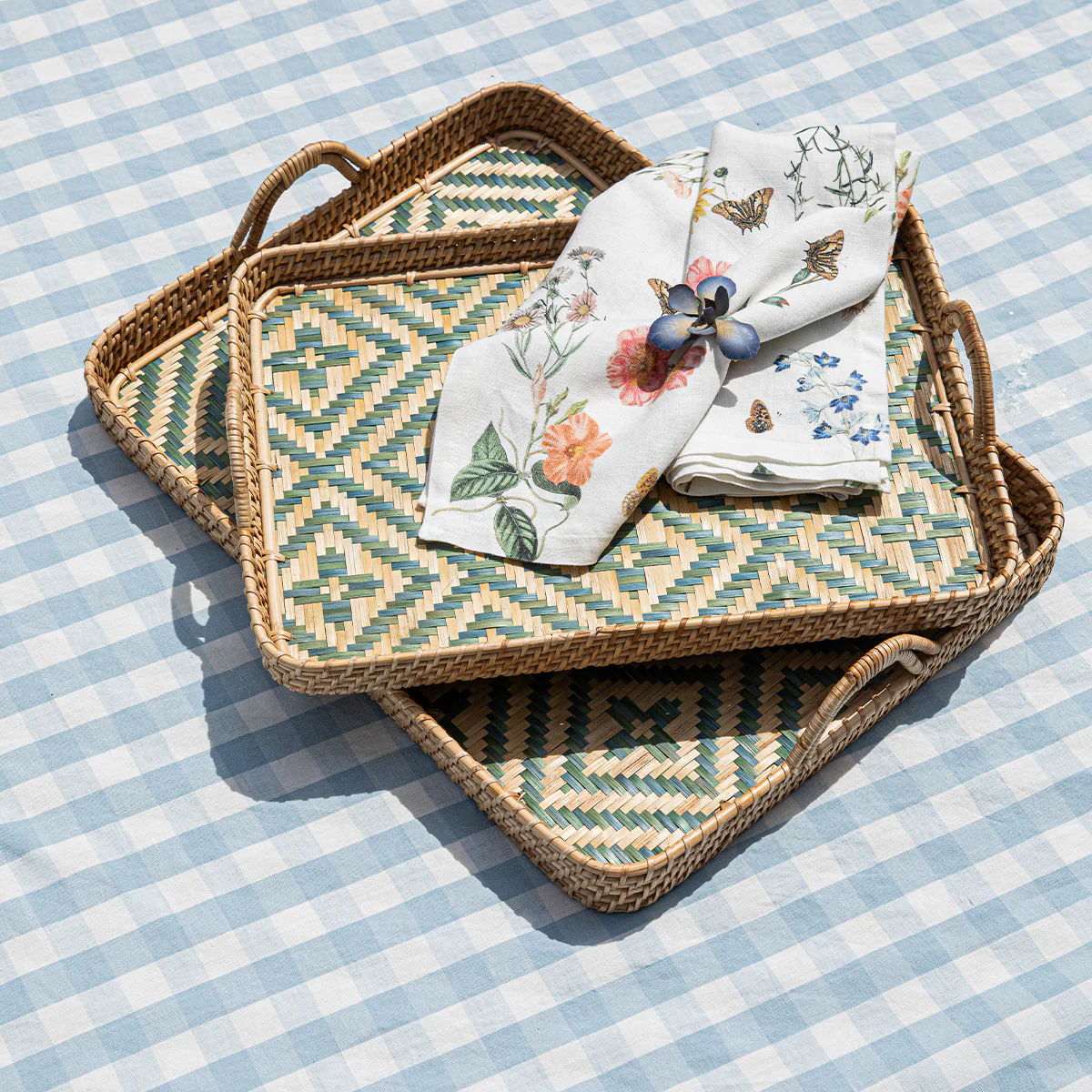 Villa Seville 18" Tray - Chambray - Image 5