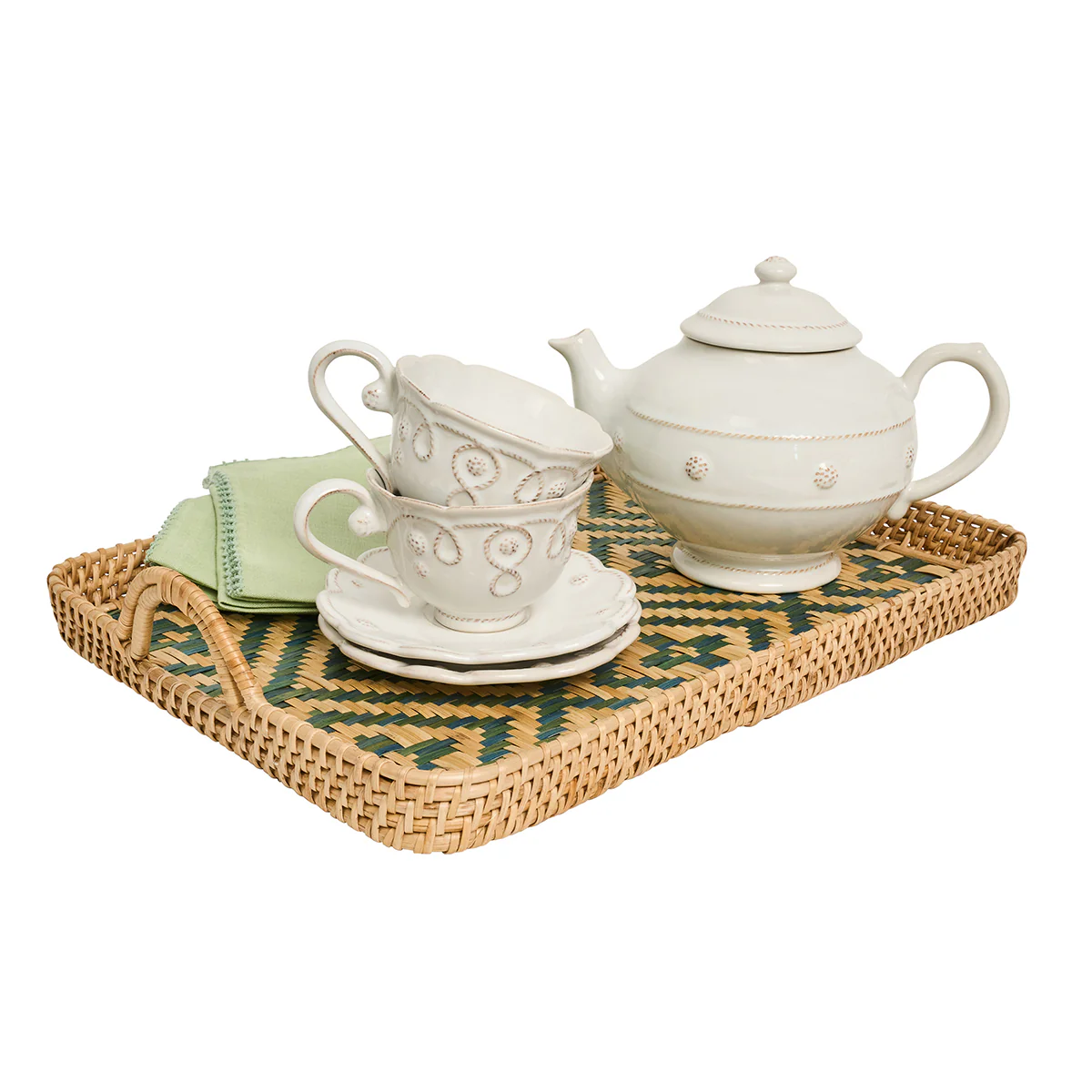 Villa Seville 21" Tray - Chambray - Image 2