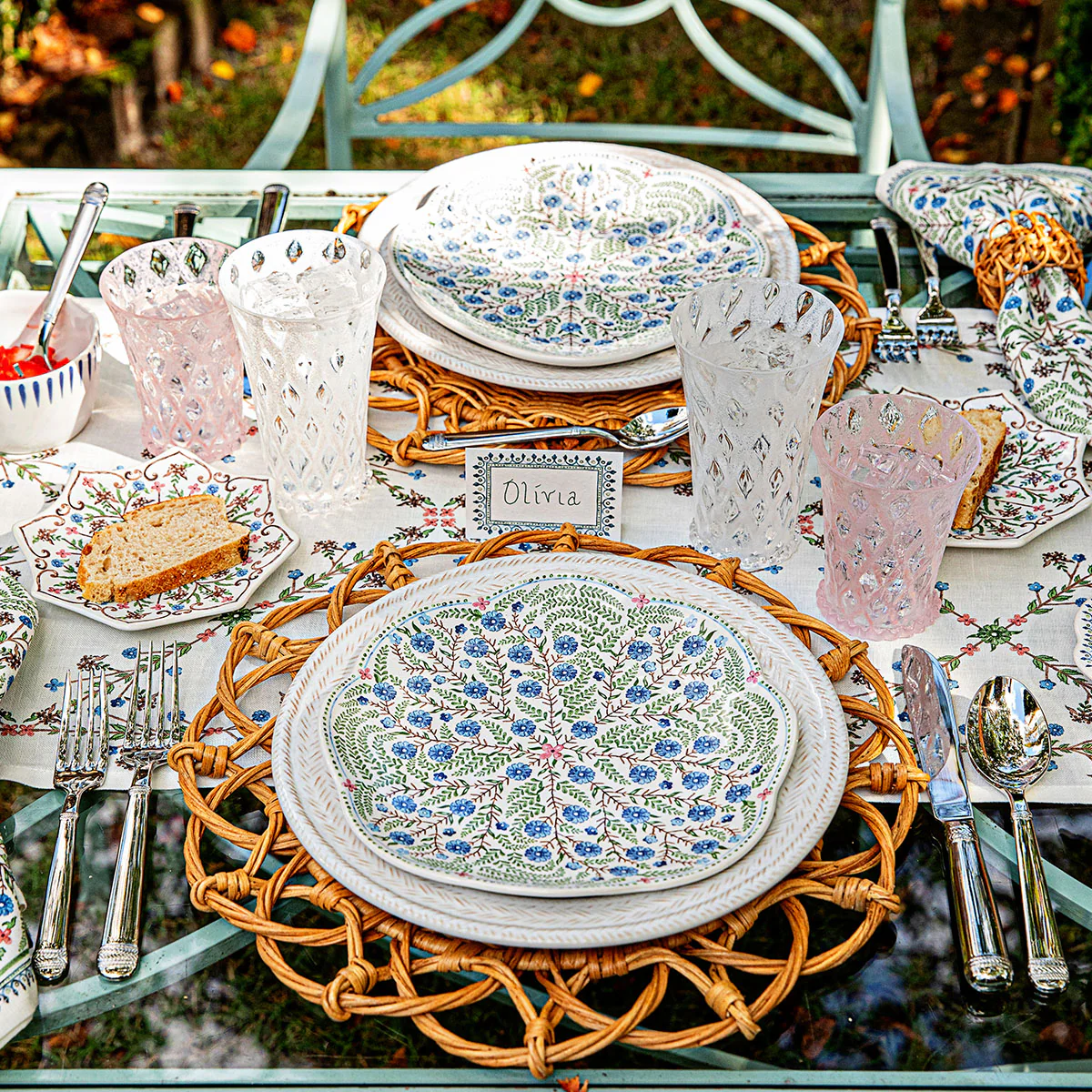 Villa Seville Scalloped Dessert/Salad Plate - Chambray - Image 4