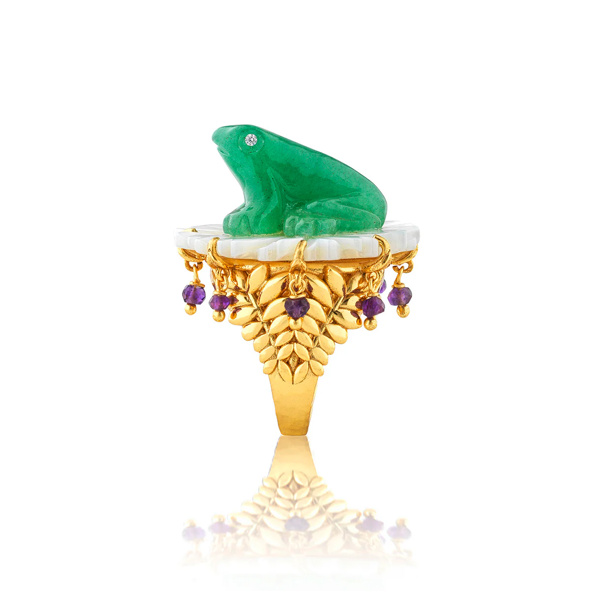 Villandry Frog Prince Ring - Multi - Size 8 - Image 4