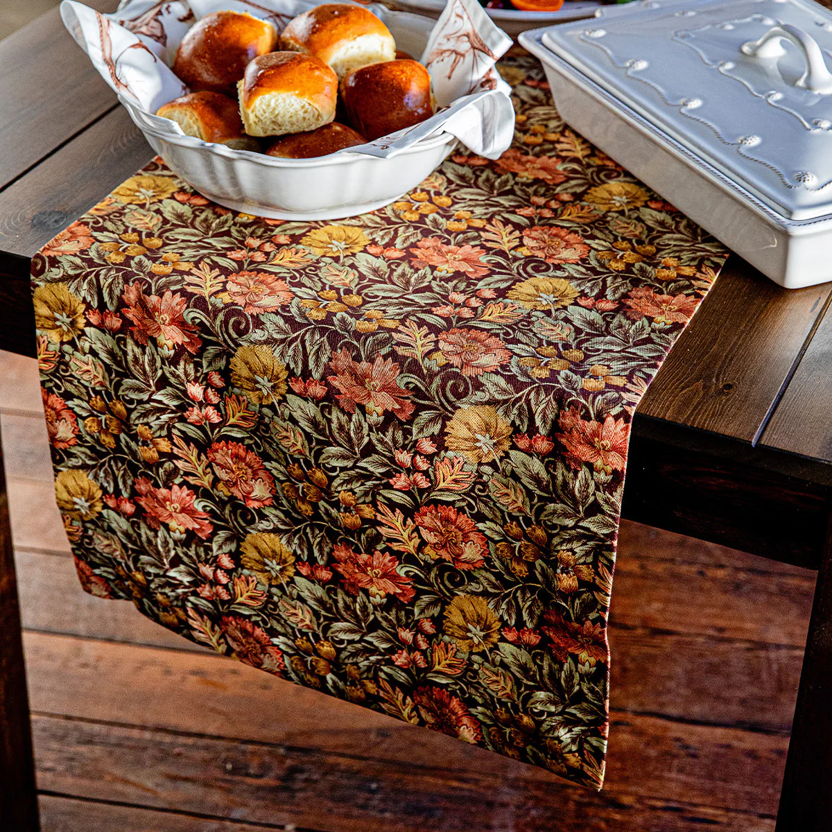 Willa 18" x 90" Table Runner - Amber - Image 3