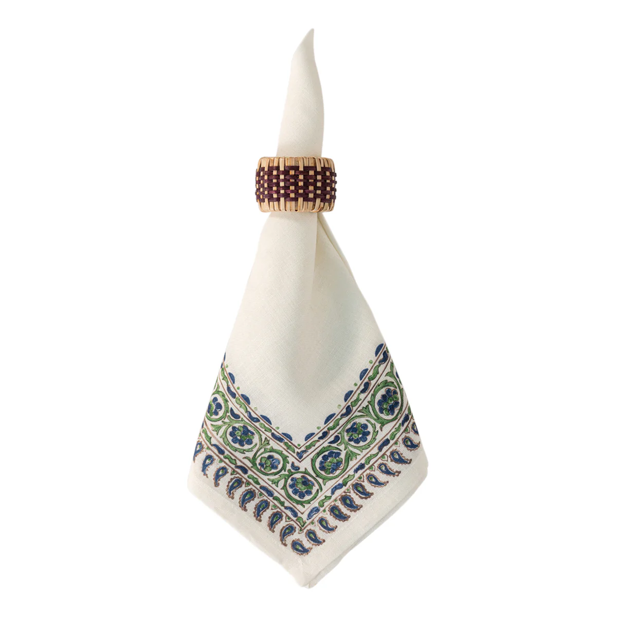 Woven Napkin Ring - Cranberry - Image 6